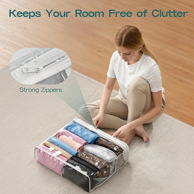 5PACK Clear Zippered Storage Bag - Image 6