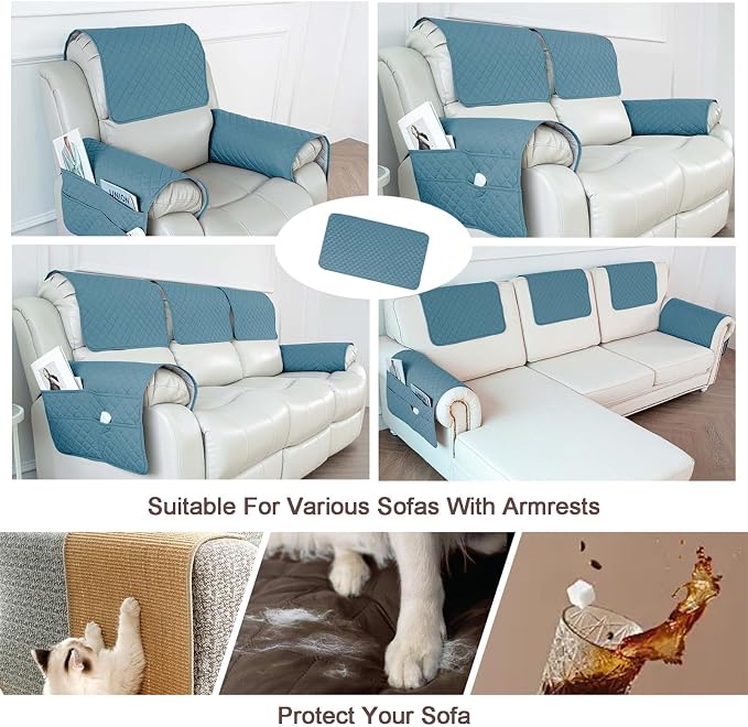 Waterproof Sofa Armrest Cover Headrest Cover - Image 5