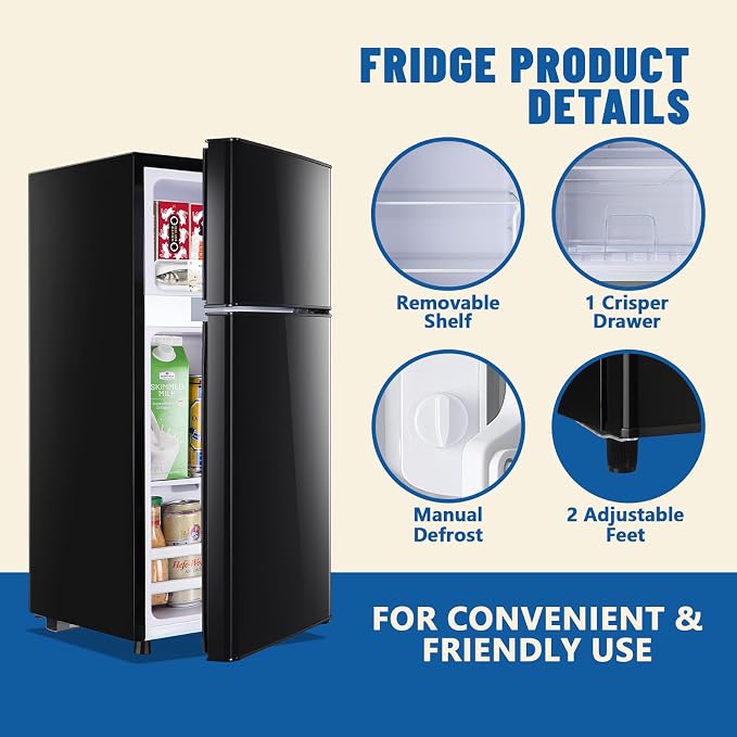 Tniy Personal Capacity Black Refrigerator - Image 8