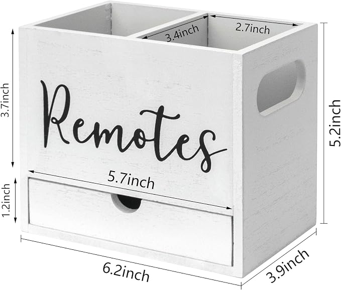 Remote Control Holder, 2 Slot TV Remote Holder& Desk Organizer - Image 3