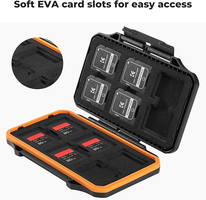 K&F Concept 24 Slots Memory Card Case, Water-Resistant Shockproof Memory Card - Image 4