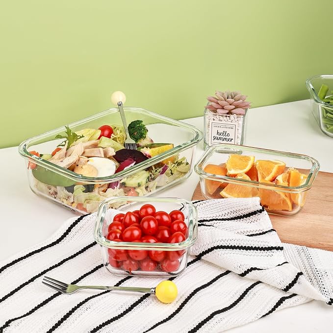 Liuruiyu 8 Pack Glass Food Storage Containers - Image 7