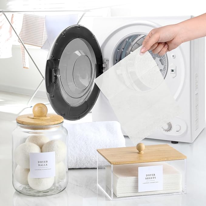 Glass Jars and Dryer Sheet Holder - Image 6