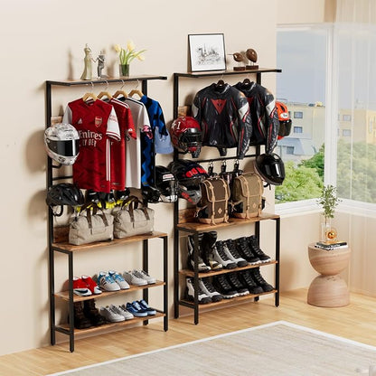 Motorcycle Helmet Holder Floor Mounted Stand, Wall Mount - Image 9