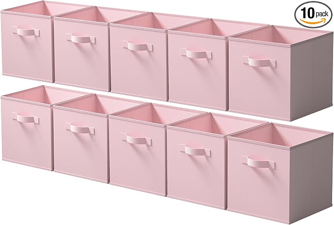 Cupic Cupid 11x11 Storage Cubes, 10 Pack Open Storage Bins by CupicCupid