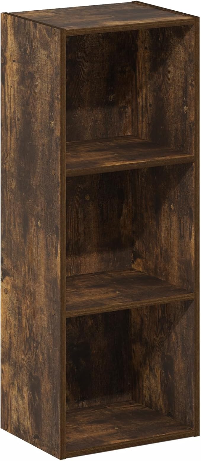 Furinno PASIR Book Shelf, 3-Tier Bookshelf, Open Storage Shelf Bookcase - Image 6