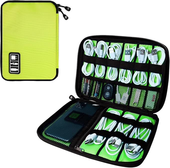 Lcsmaokin Electronics Organizer Travel Case, Electronic Accessories Storage Bag by Lcsmaokin