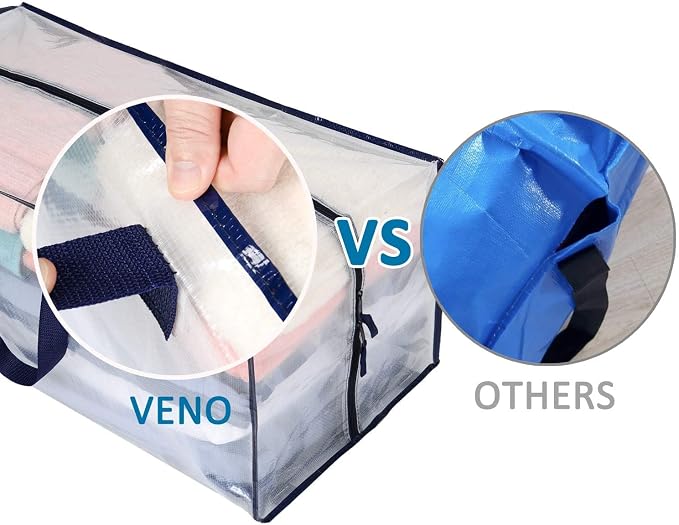 VENO 6 Pack Moving Bags w/Backpack Straps, Heavy Duty, Moving Boxes Alternative - Image 7