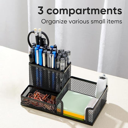 deli Mesh Desk Organizer Office Supplies Caddy - Image 2