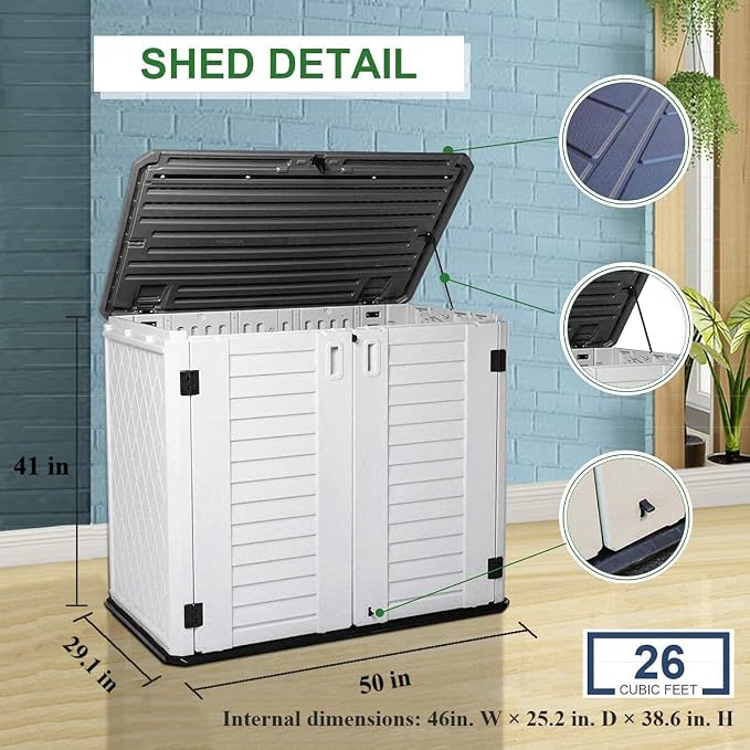 KINYING Outdoor Storage Shed - Image 3