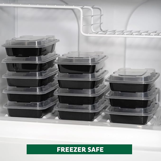 Freshware Meal Prep Containers 15 Count Compartment Food Storage Containers - Image 8