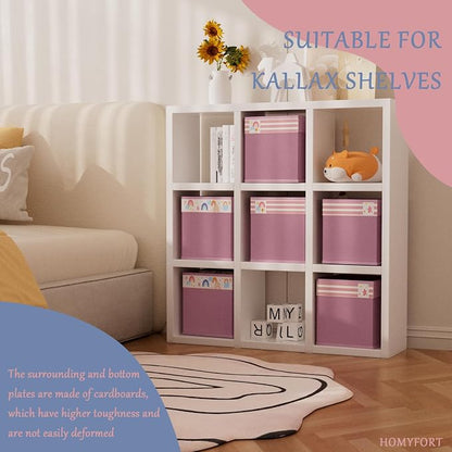 homyfort Cube Storage Organizer Bins, 12x12 Inch Fabric Bins - Image 7