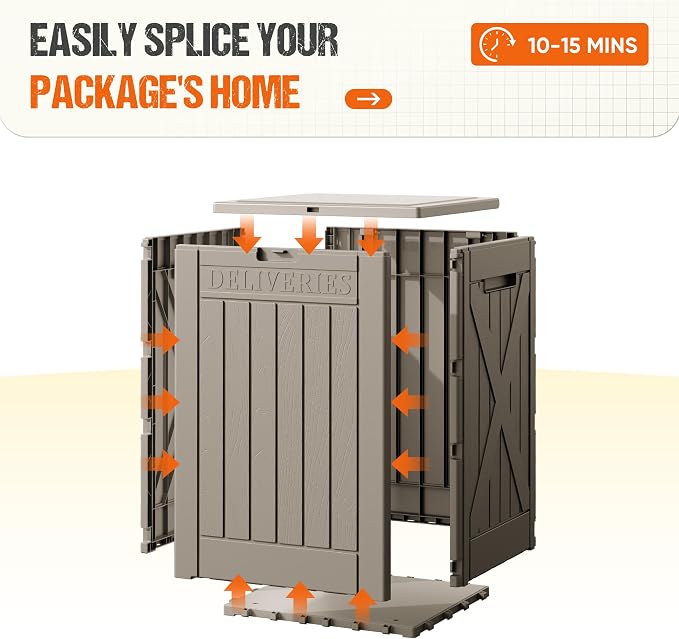 Flamaker 50 Gallon Deck Box, Package Delivery Storage Box - Image 3