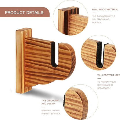 BiJun Skateboard Wall Mount, Snowboard Wall Mount Display, Acrylic Horizontal - Image 6
