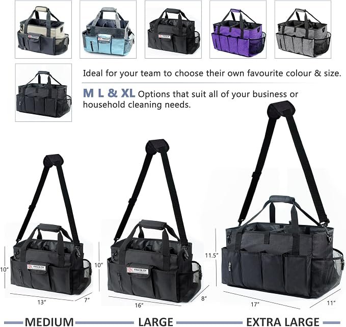 Large Cleaning Caddy for Cleaning Suppliers Organizer, Wearable Cleaing Bag - Image 7