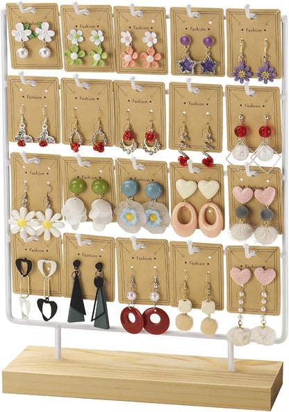 Earring Display Stand for Selling, Earring Display for Vendors, Wood Earring by shidaishiyehome