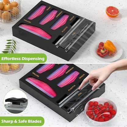 6 in 1 Bag Organizer and Wrap Dispenser - Image 6
