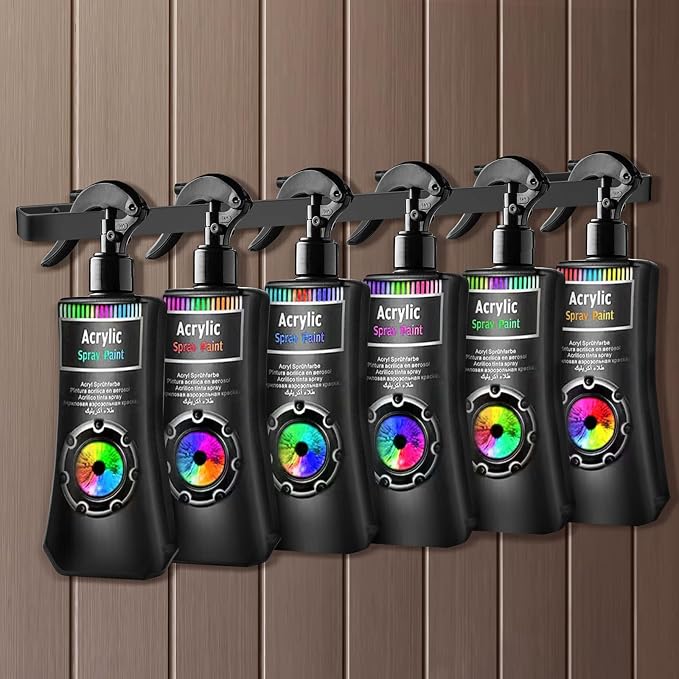 Harhana Spray Bottle Holder 14 Inches Slim Stainless-Steel Wall Mount Hanger - Image 6