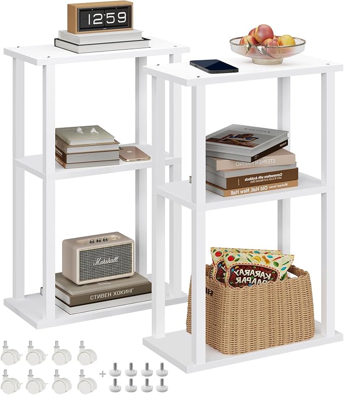 TUTOTAK Small Side Table, Narrow End Table, Bedside Table, Couch Side Table by ChoosetutotakFurnitureBuildYourCozyHome