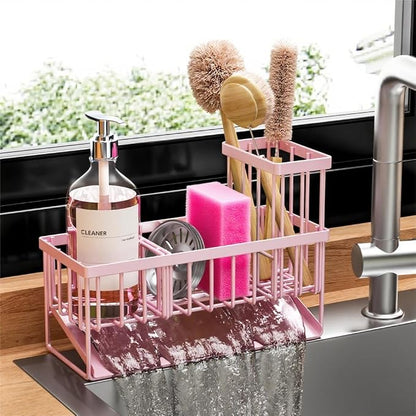 Cisily Pink Kitchen Sink Caddy Organzier by CISILYHOMELIFE