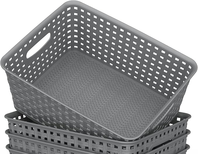 WYT Weave Storage Organizer Baskets, 10.1" x 7.55" x 4.1" - Image 4