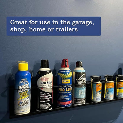 Spray Can Holder Organizer Aerosol Can Rack Wall Mount Spray Paint Storage Fit - Image 5