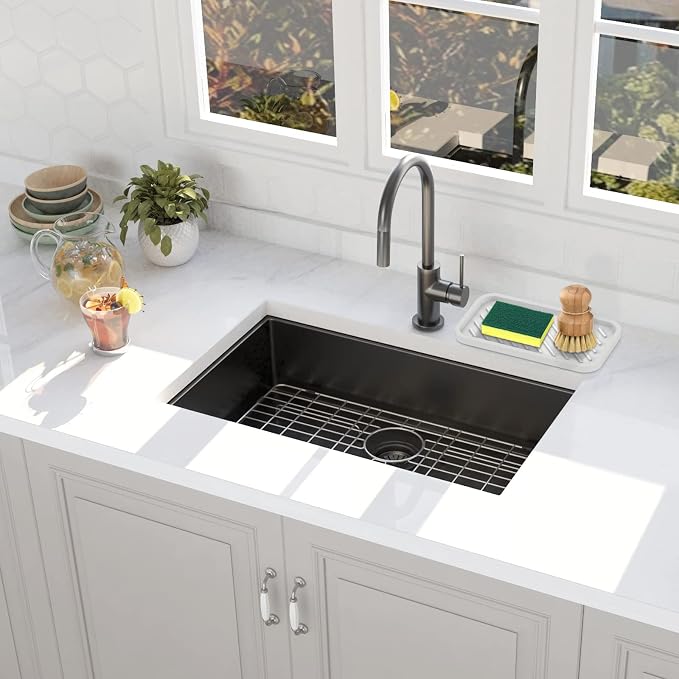 EG-SIPRO Silicone Sponge Holder, Large 10" Kitchen Sink Organizer Tray - Image 6