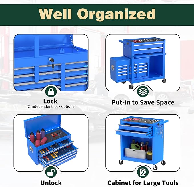 8-Drawer Heavy Duty Tool Chest - Image 6