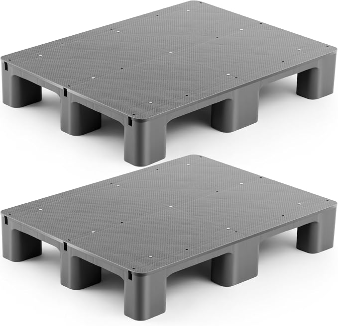 1 Pcs Plastic Pallet for Basement Storage Easy Stack Lightweight Floor Pallet by Vercraft
