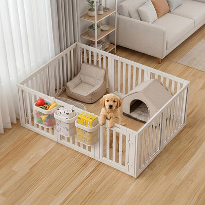 Sliner 4 Pack Dog Crate Hanging Storage Baskets Pet Fence Organizer - Image 6