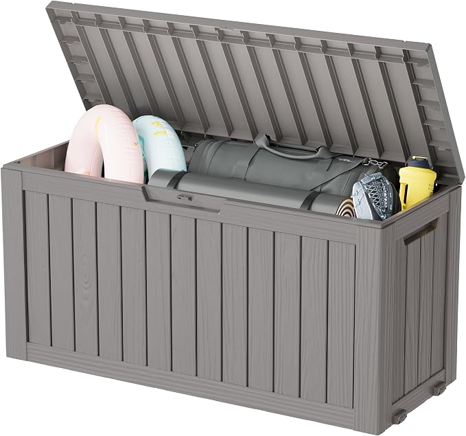Outdoor Storage Box, Resin Deck Boxes Indoor and outdoor, Waterproof Storage by NBYSGO