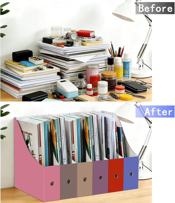 Limitliho 24 Pack ElegantColor Cardboard Magazine Holder - Image 6
