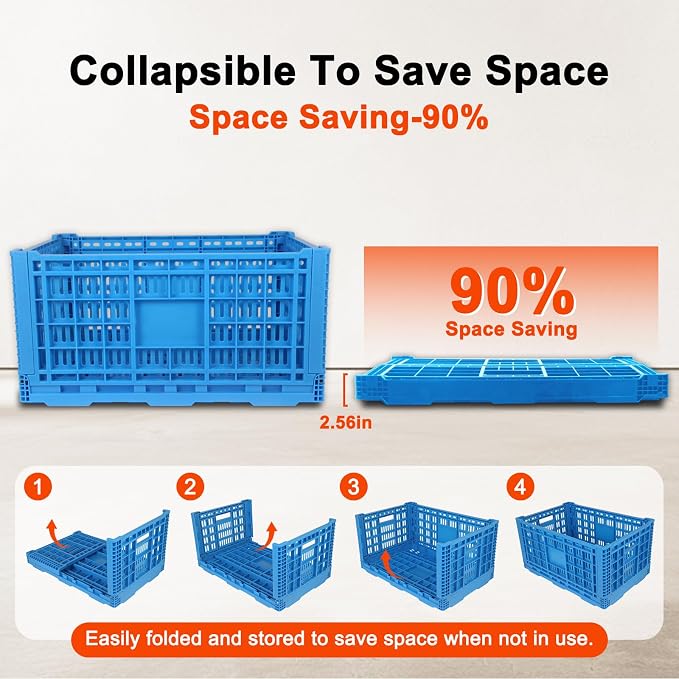 72L Collapsible Milk Crates - Image 3