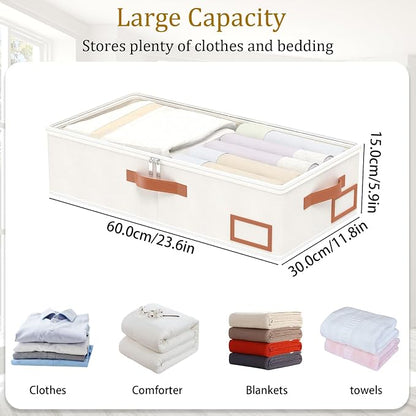 Yawinhe Under Bed Storage, 2 Pack Closet Organizers, Collapsible Container Bags - Image 4