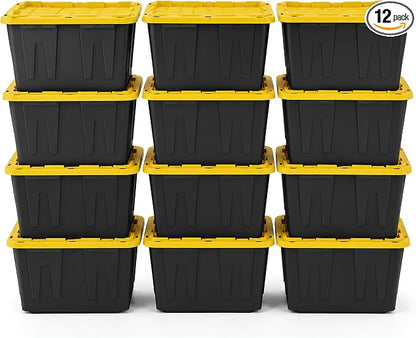 12-Pack Heavy Duty Storage Totes by Unknown