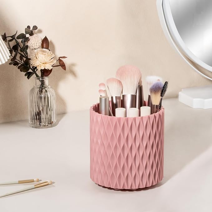 Anyoifax Makeup Brush Holder Organizer 361°Rotating Make Up Brushes Container - Image 2