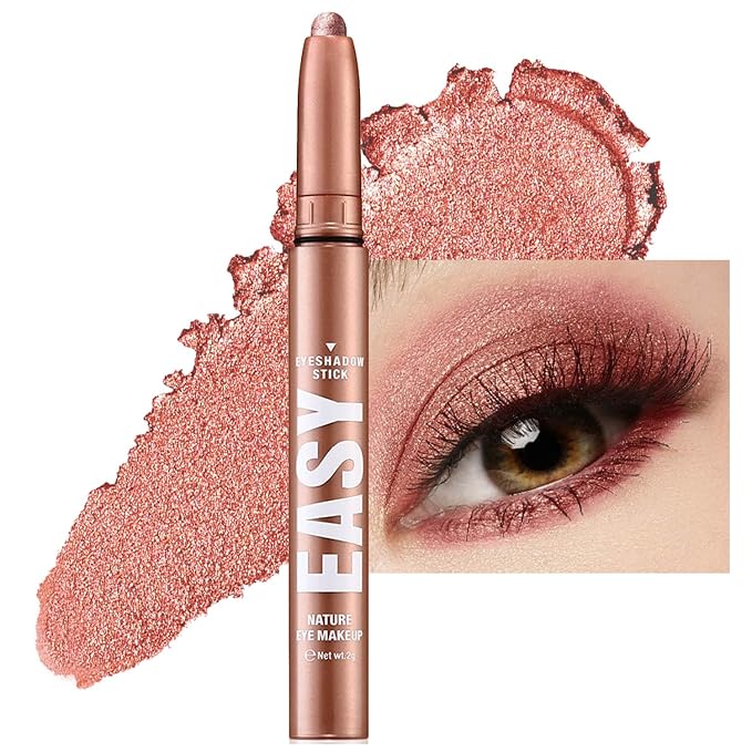 Red Eyeshadow Stick Shimmer Cream Single Eyeshadow Pencil Makeup, High by Wavuketu