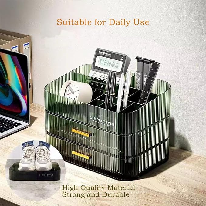 MIUOPUR Stackable Makeup Organizer Drawers, Bathroom Vanity Organizers and - Image 6