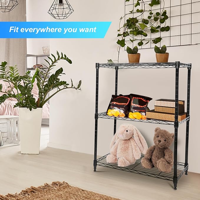Whitmor 3 Tier Storage Shelves, Heavy Duty - Image 2