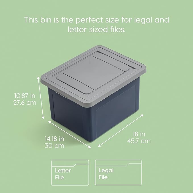IRIS USA 35 Qt. Letter/Legal File Box - Image 2