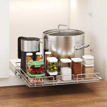 LOVMOR Pull Out Cabinet Organizer 25½" W x 21½" D, Kitchen Cabinet Pull Out - Image 5
