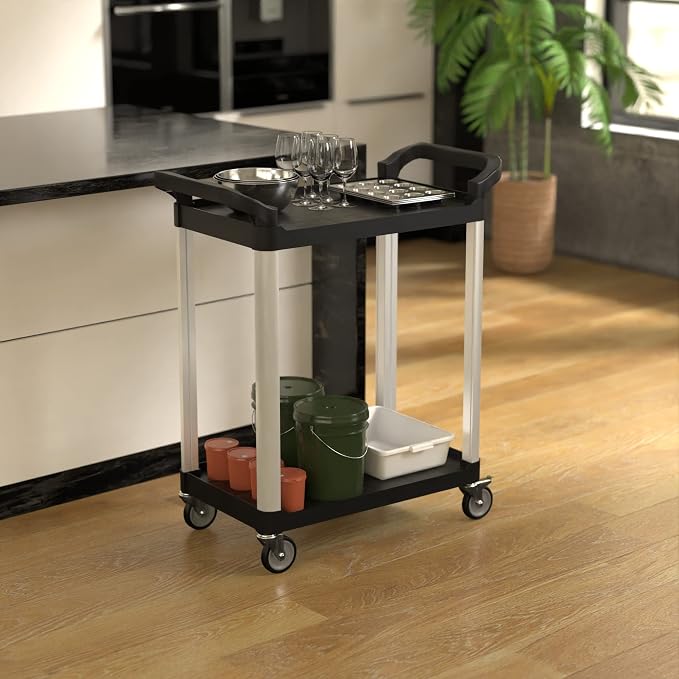 Black Utility/Bussing Cart - Image 2