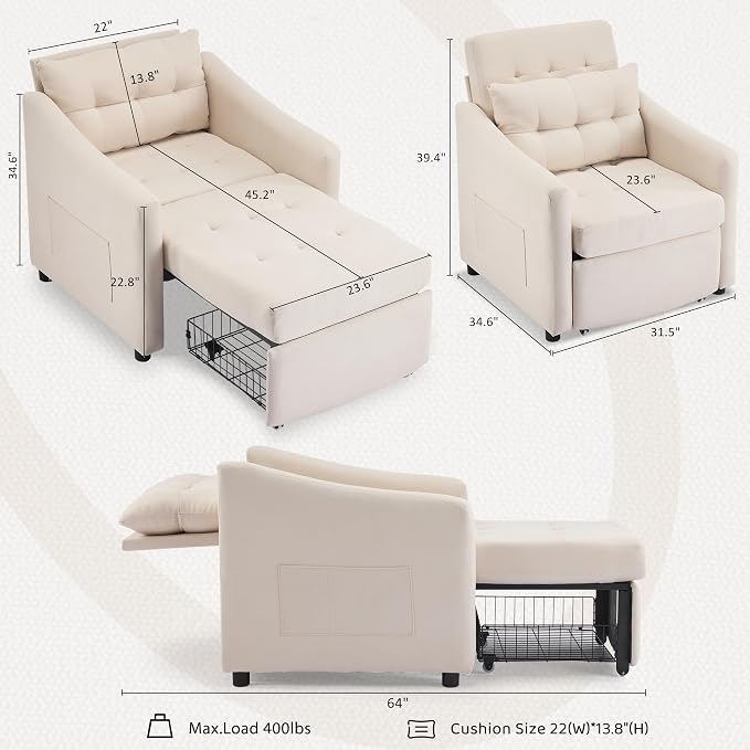 Bezseller Sleeper Sofa Chair Bed - Image 2