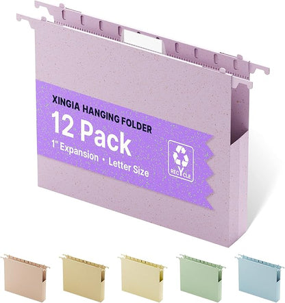 Letter Size Hanging File Folder Extra Capacity, Heavy Duty 1'' Expansion by Unknown