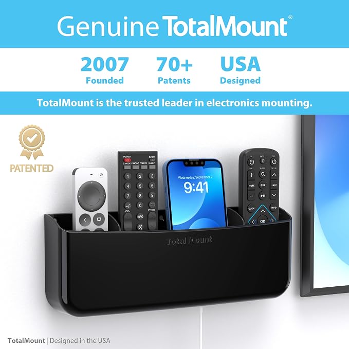TotalMount Hole-Free Remote Holder – Eliminates the Need to Drill Holes in Your - Image 5