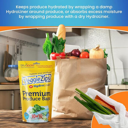 Bluapple VeggieZips Premium Produce Storage System - Image 2