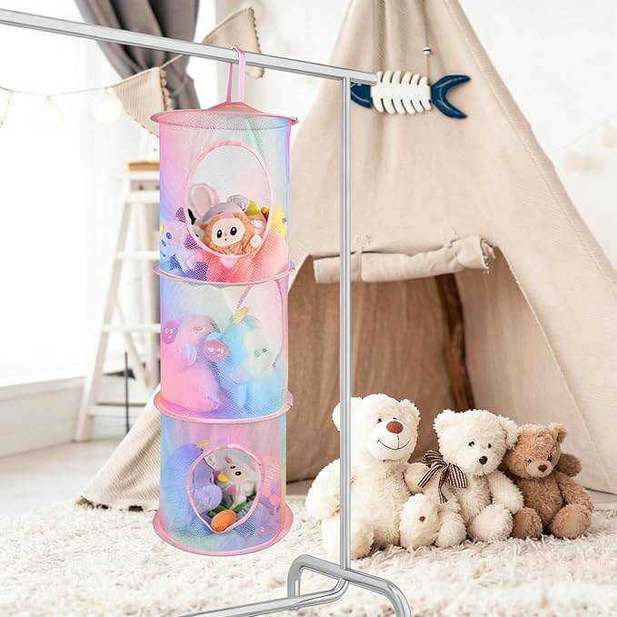 ChezMax Hanging Mesh Stuffed Animal Storage - Image 2