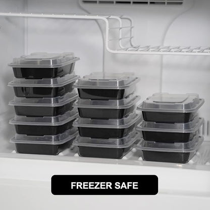Freshware Meal Prep Lids, Food Storage Containers Bento BPA Free | Stackable | - Image 8