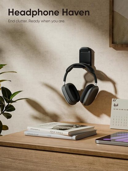 MAMUVIMO Headphone Stand, 2 Pack Headset Stand Foldable＆Sticky, Headphone - Image 2