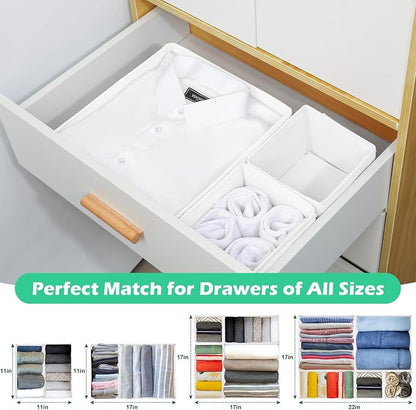 Drawer Clothing Organizer 16-Pack, Fabric Folding Wardrobe Organizer, Can Store - Image 5